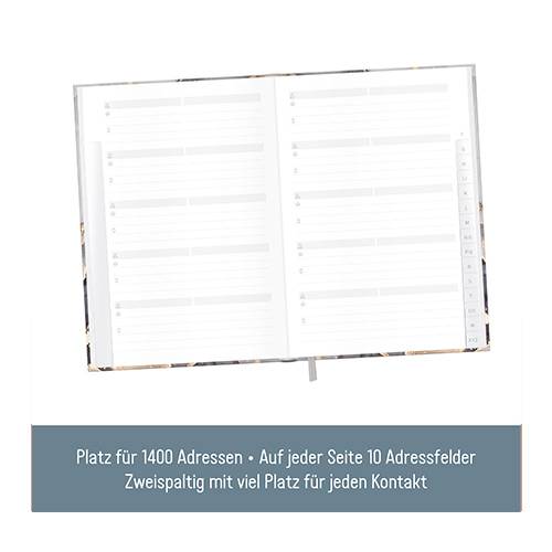 Adressbuch für 1400 Adressen