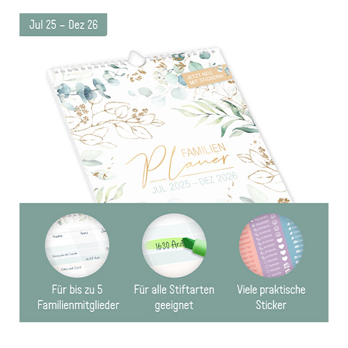 Familienplaner 2025 2026 - Aufbau