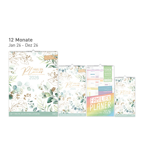 Familienplaner 2026 - Designs