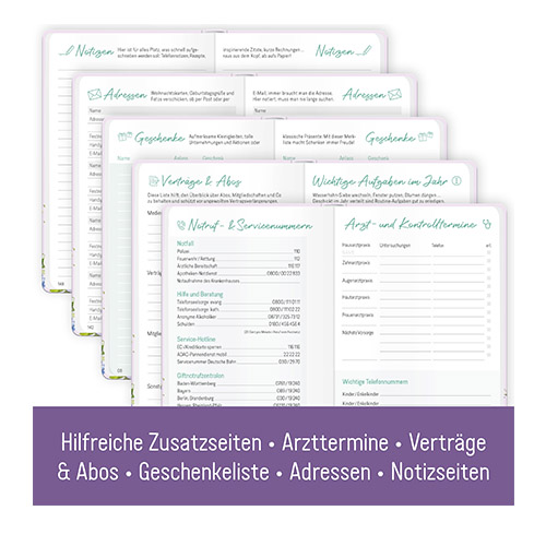 Großdruck-Kalender A5 2026 - Notizseiten und mehr