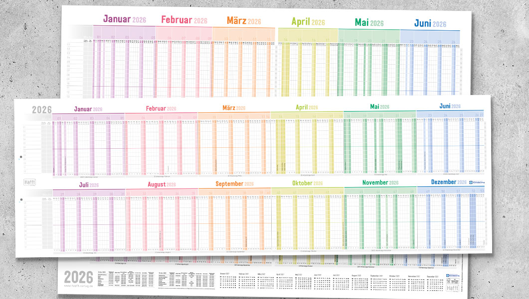 Teamkalender Urlaubskalender 2025 - Übersicht
