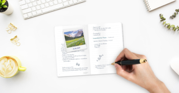 Notizheft A6 liniert oder dotted - Anwendungsbeispiel