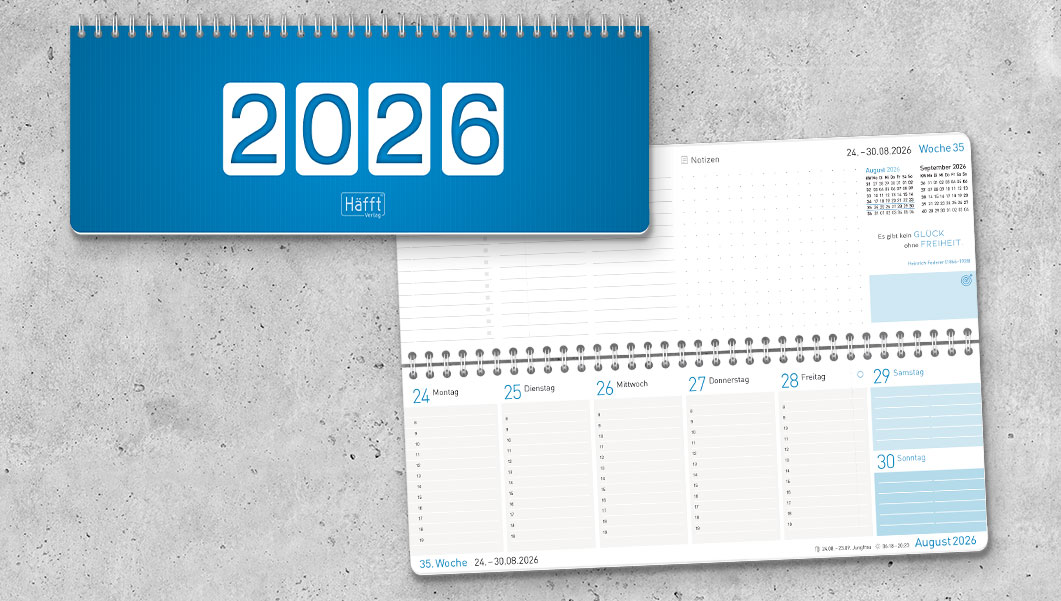 Tischkalender 2023 - Königsblau