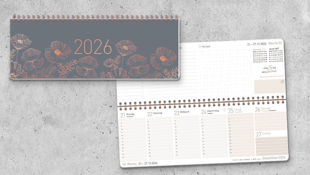 Tischkalender - Poppy