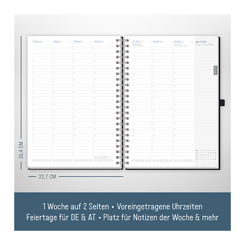 Business-Timer Maxi A4 2026 - Wochenübersicht