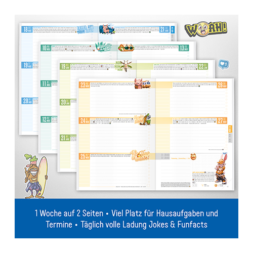 Häfft Hausaufgabenheft 2025 2026 - Wochenübersicht