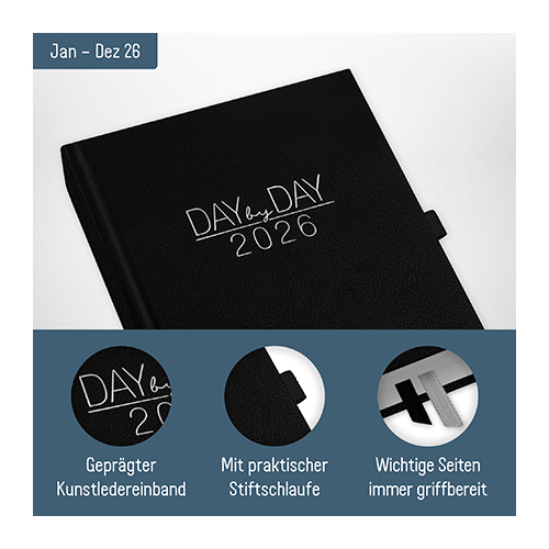 Organizer Day by Day 2026 - Aufbau