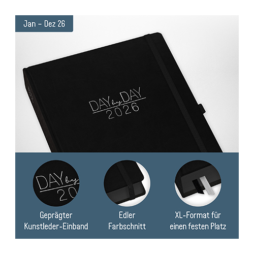 Organizer Day by Day Maxi A4+ 2026 - Aufbau