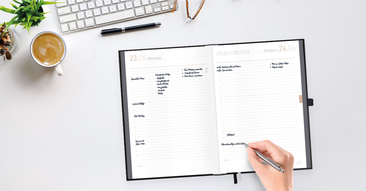 Organizer Day by Day Maxi A4 -Anwendungsbeispiel