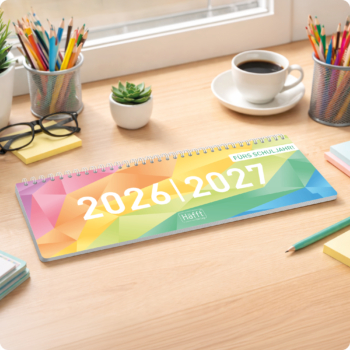 Schuljahres-Tischkalender 2026 / 2027 - Anwendungsbeispiel