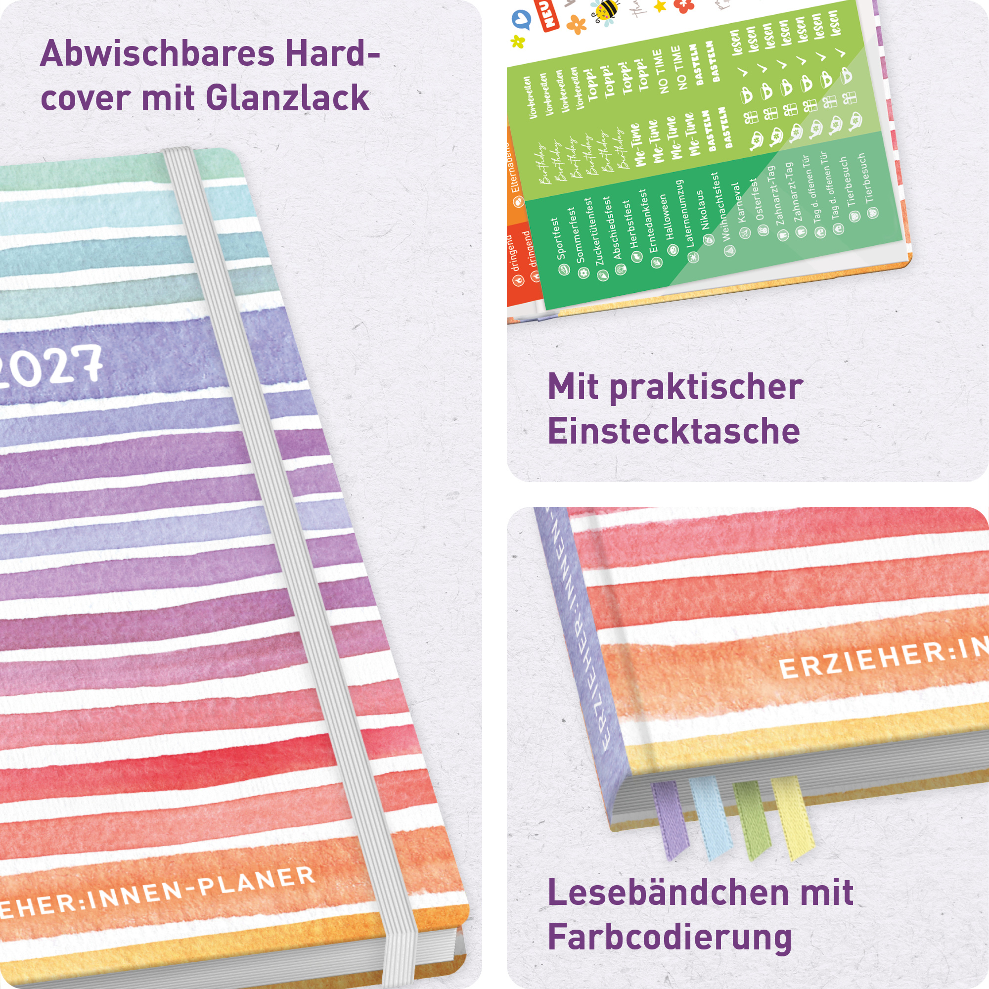 Erzieher-Planer A5 2026 2027 - Aufbau