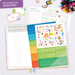 Erzieher-Planer A5 2026 2027 - mit Sticker und Downloadseiten