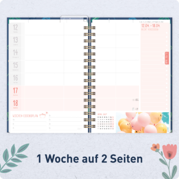 Family-Timer A5 2026 2027 - Wochenübersicht