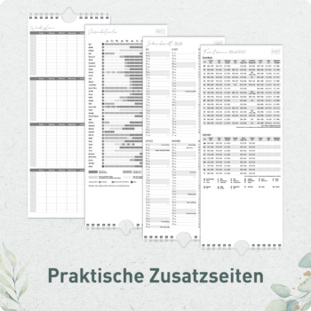Planer für Zwei kompakt 2026 2027 - Praktische Zusatzseiten