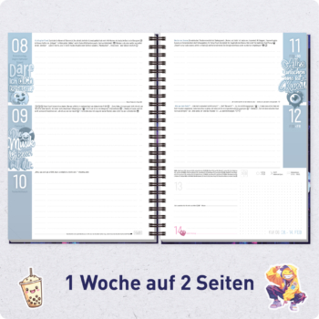 Häfft Planer Premium A5 2026 2027 - Wochenübersicht