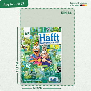 Häfft - Original Hausaufgabenheft 2026 2027 - Größe A5
