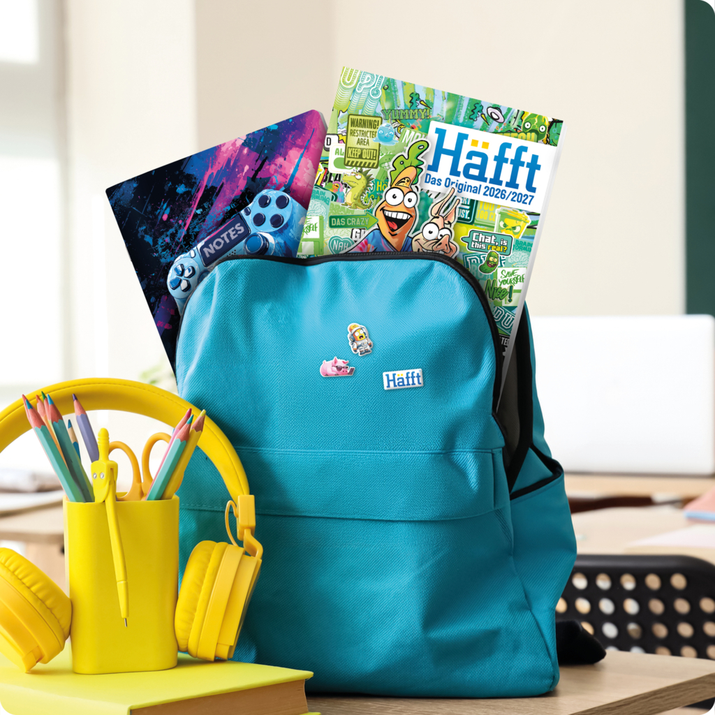 Häfft - Original Hausaufgabenheft 2026 2027 - Anwendungsbeispiel