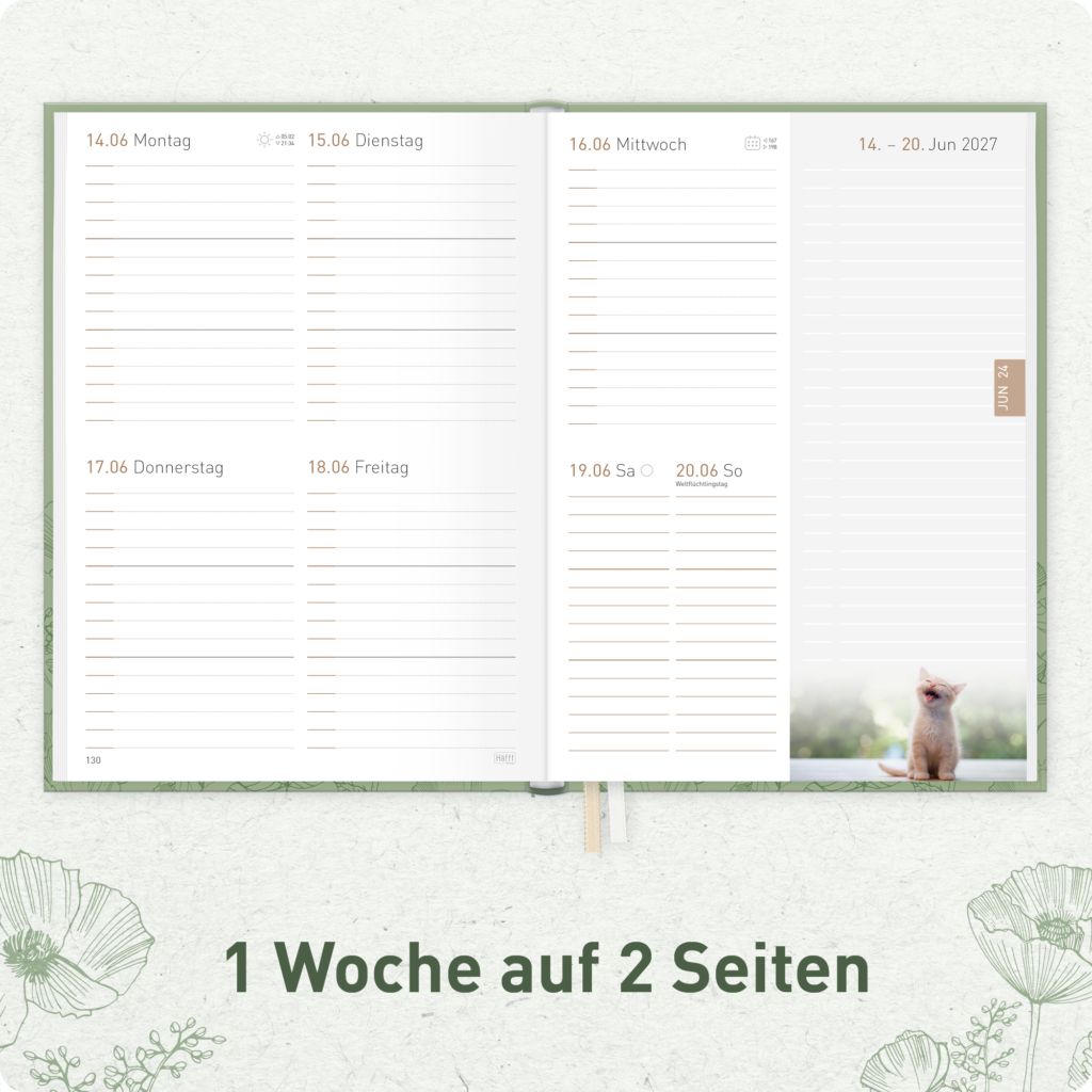 Chäff-Timer A5 2026 2027 - Wochenübersicht