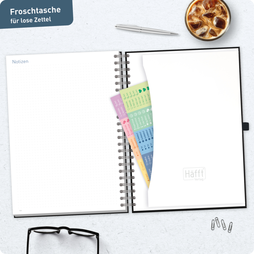 Business-Timer Maxi A4 2027 - Froschtasche