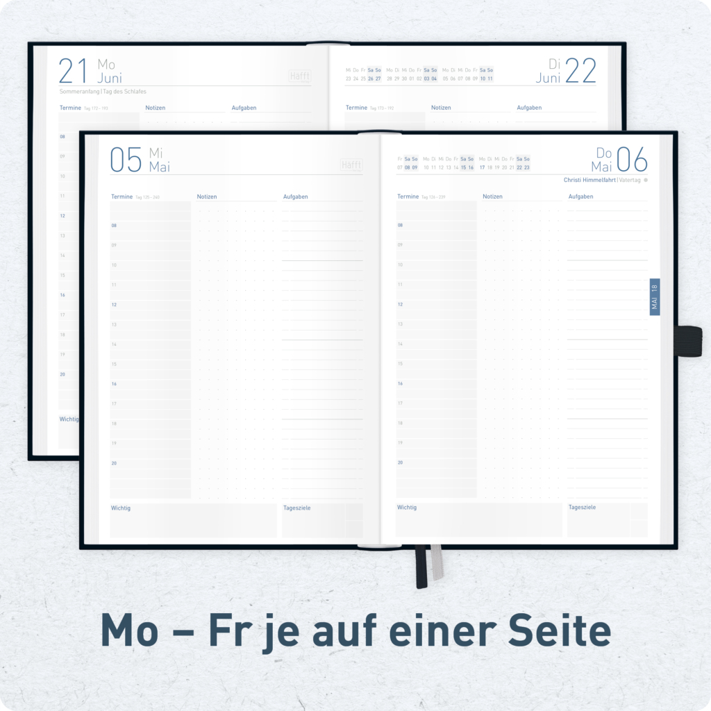 Organizer Day by Day A5 2027 - Wochenübersicht