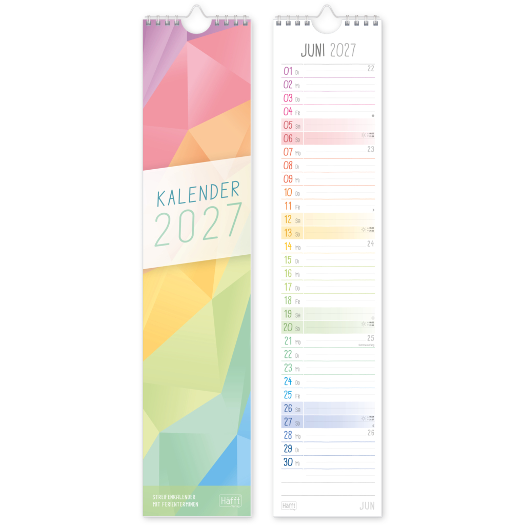 Streifenkalender 2027 - Design