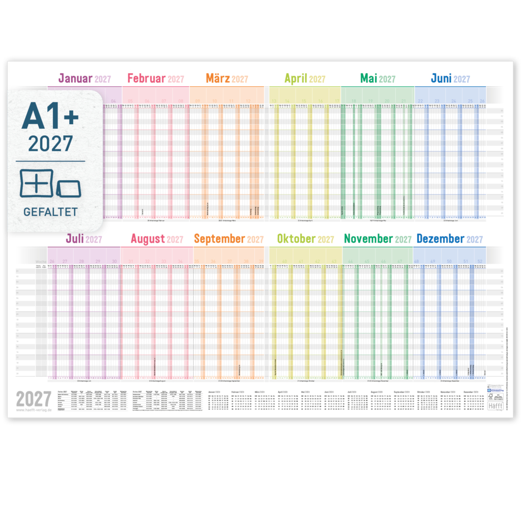 Teamkalender - Urlaubskalender 2027 - Design