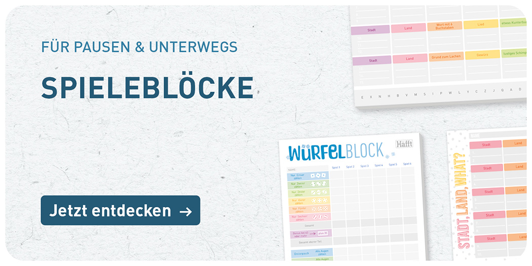 Spieleblöcke von Häfft Spieleblöcke von Häfft